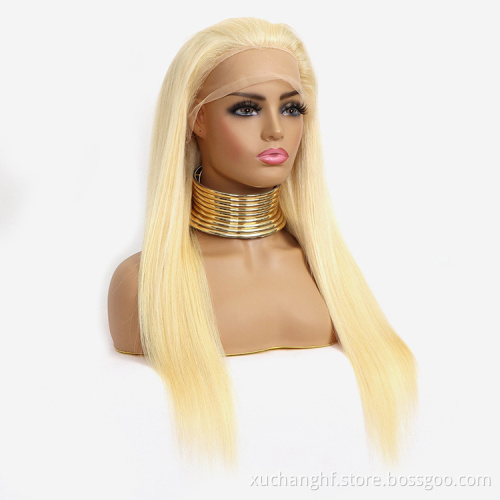 10a grade 613 unprocessed 100% brazilian human hair full lace wigs,curly 613 blonde hd transparent full lace human hair wig